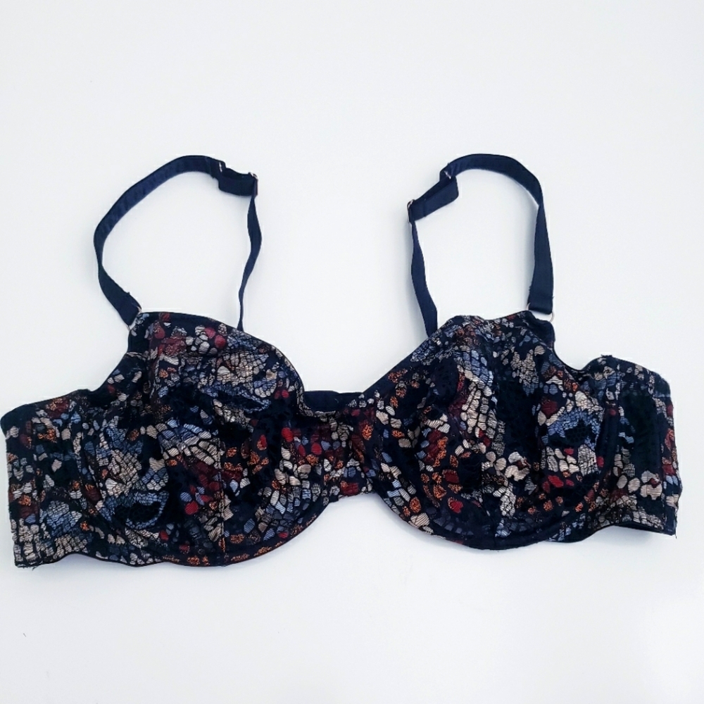 Savage X Fenty Sheer Abstract Unlined Adjustable Bra